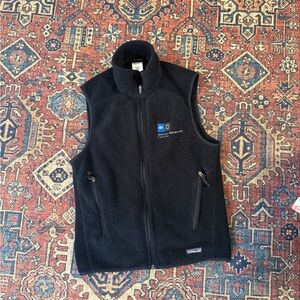 Patagonia Black Fleece Vest with Logo